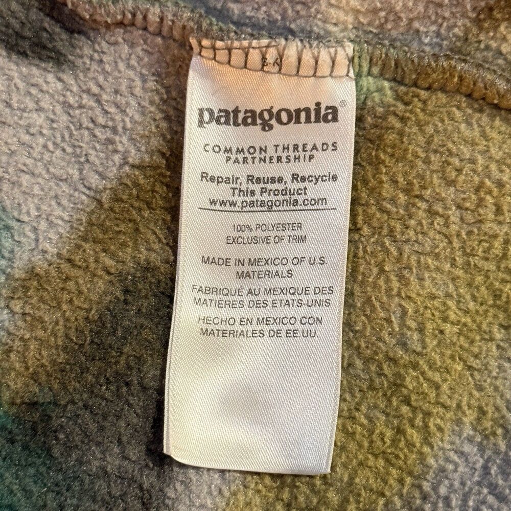 Rare Vintage PATAGONIA SYNCHILLA Fleece Pullover XL Snap T Fish Trout Jacket - Picture 4 of 5